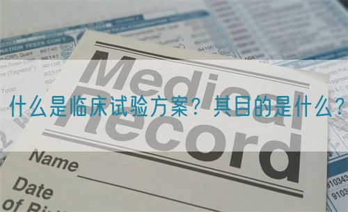 什么是臨床試驗(yàn)方案？其目的是什么？(圖1)