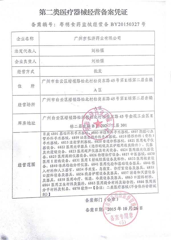 二類醫(yī)療器械經(jīng)營(yíng)備案憑證申請(qǐng)材料有哪些？(圖2)